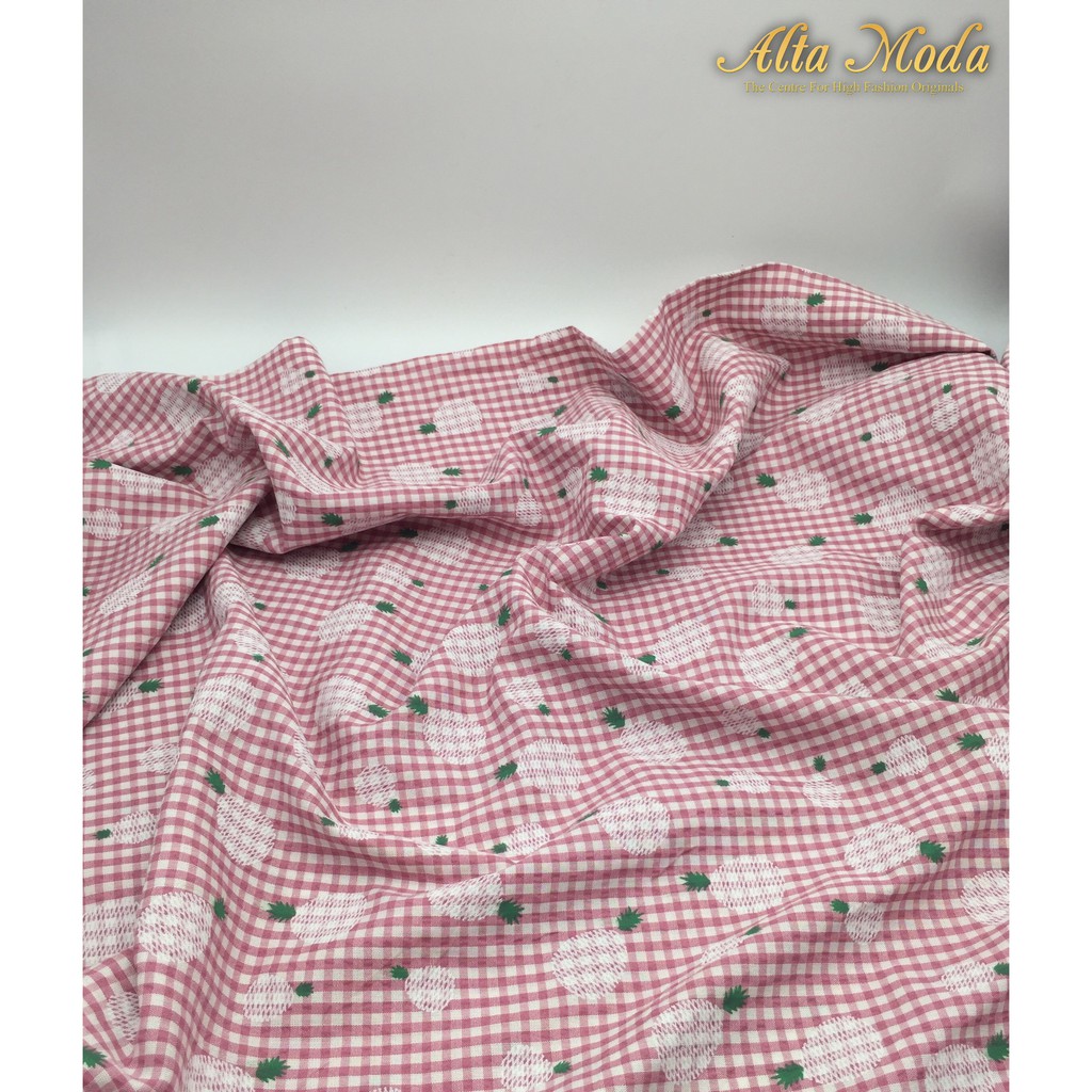 

Alta Moda Katun Motif Fancy Soft Pineapple - Red Kain Premium (1M)