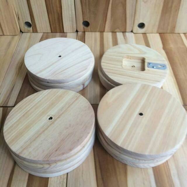 Hiasan Dinding 18cm / Jam Dinding 18cm / Souvenir Jam Kayu 18cm