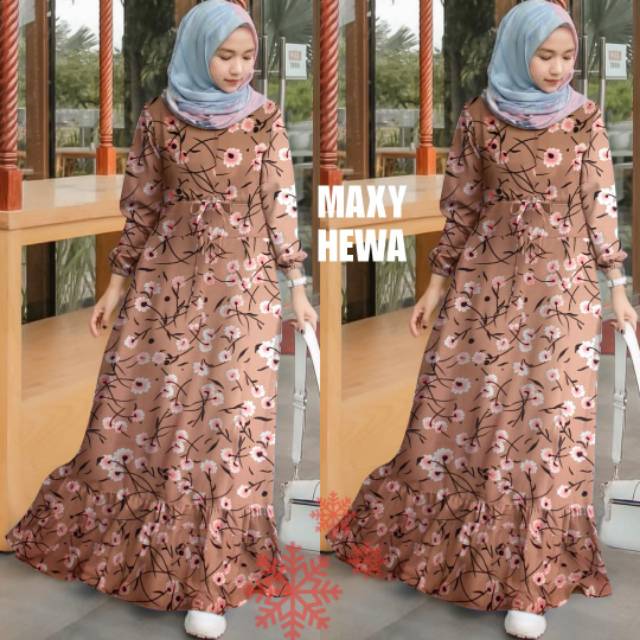 mx hewa flow /maxi dress cewek/maxi dress hijab/maxi dress bunga