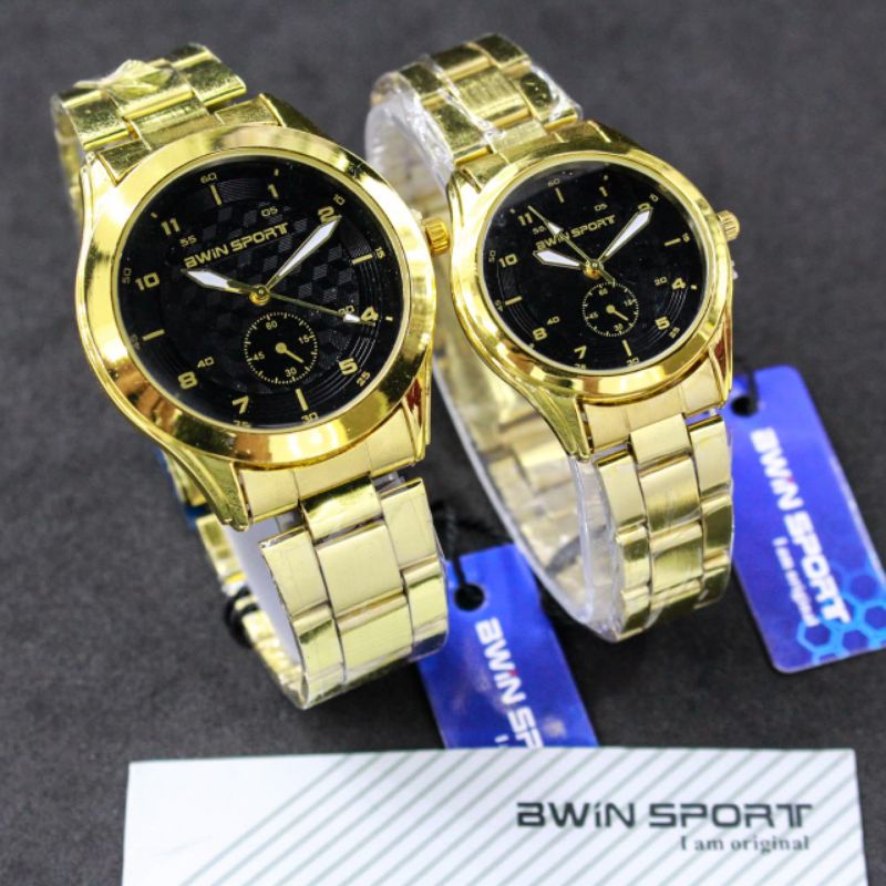 Jam tangan pria Wanita Couple Bwin Sport Original M1042