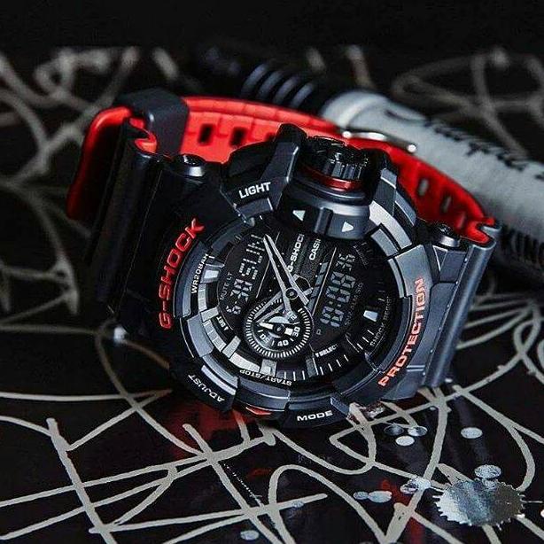 Jam Tangan Casio Gshock GA400 list red ori bm