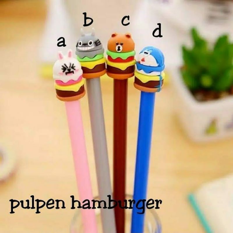 

{LB} PULPEN HAMBURGER , PULPEN CANTIK , PULPEN LUCU , PULPEN UNIK , PEN