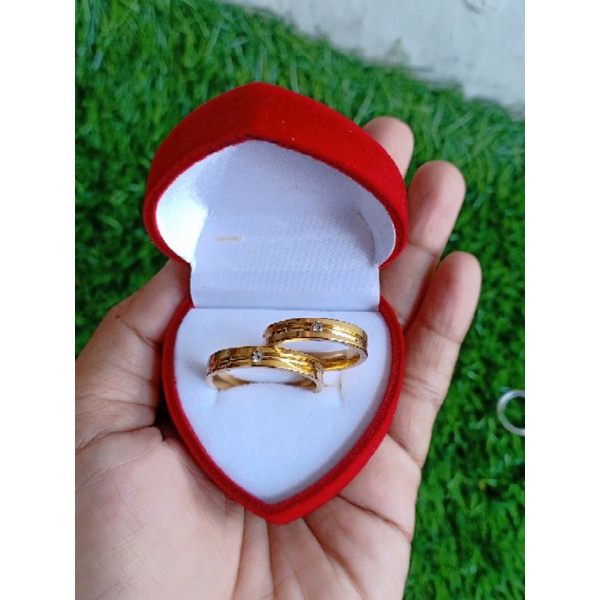 CINCIN COUPLE TITANIUM ANTI KARAT SELAMANYA BG000