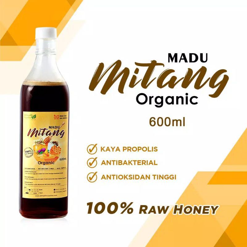 

Promo Dehealth Supplies Madu Organik Raw Honey Madu Mintang 700 gram