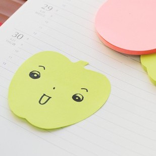 

Stick'n Die Cut Apple 21449 Neon Green / Sticky note motif unik memo tempel kreasi