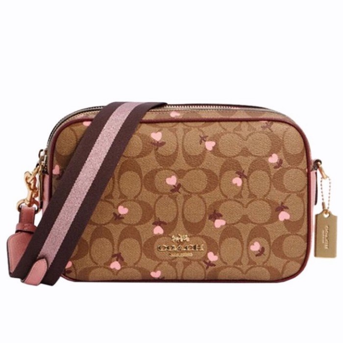 Women's Bag Double Zipper Printed Shoulder Messenger Bag Camera Bag