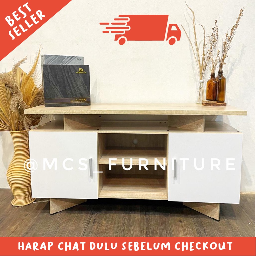 Meja Bufet TV Minimalis Scandinavian Mebel Furniture Semarang
