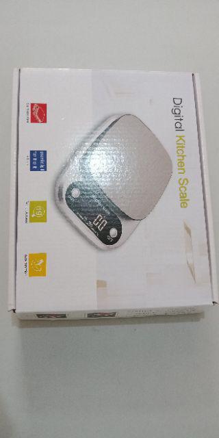 Timbangan Dapur Digital Premium Desain Kitchen Scale 10kg Akurasi 1gr