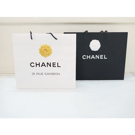 

(TERLARIS) Chanel Paperbag Original White Authentic paper bag