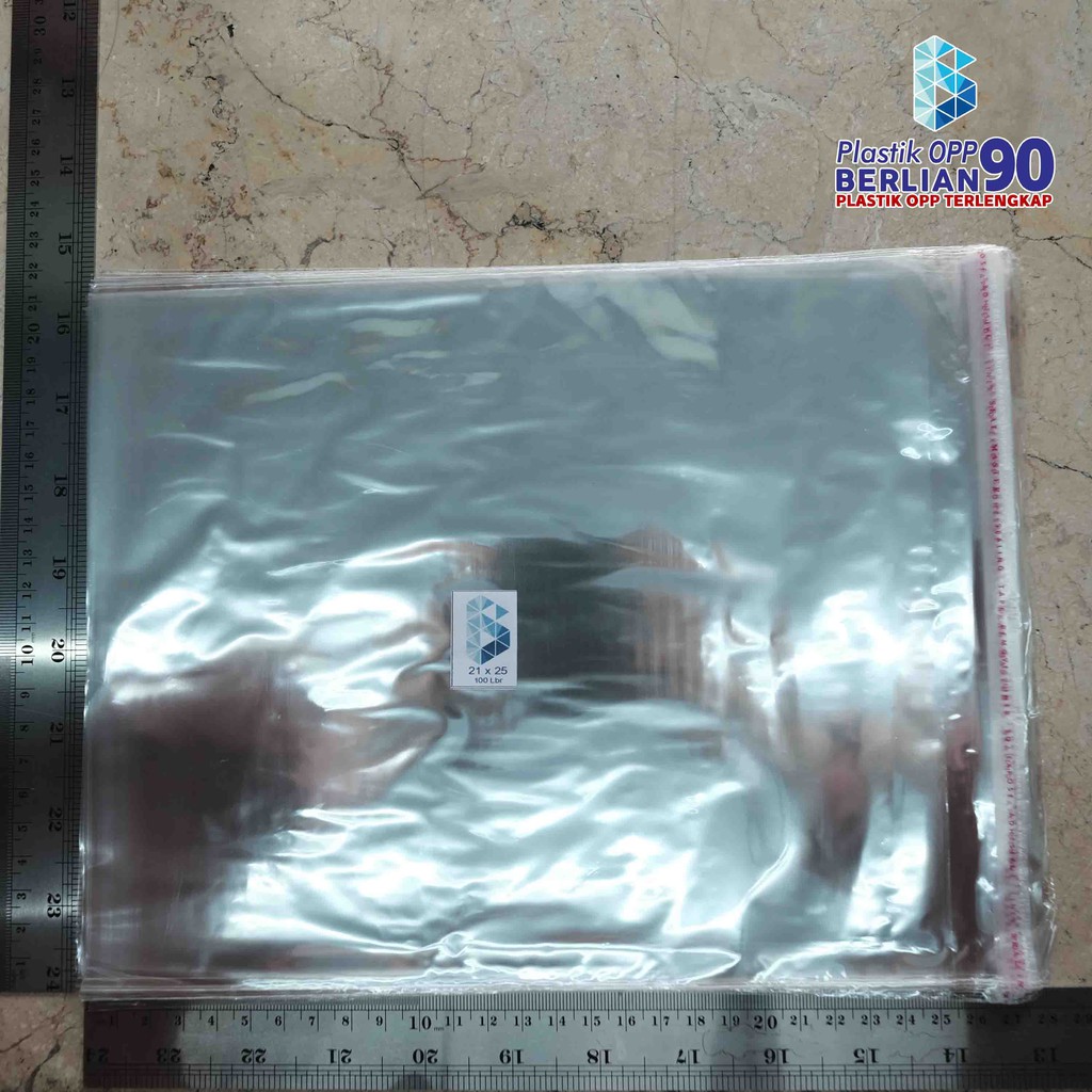 

21X25 CM PLASTIK OPP (SEAL/LEM) TEBAL 20 MIC ASLI / PLASTIK KEMASAN