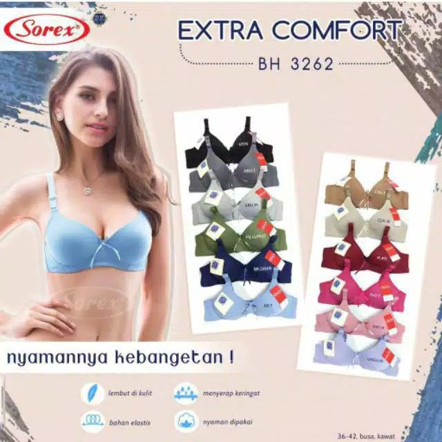 bb Sorex bra kawat 3262 ukurab 36-42