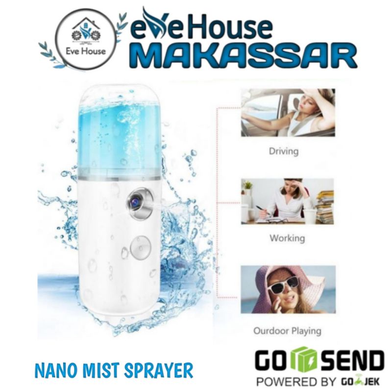 Makassar V157 Nano mist spray portable alat pelembap wajah alat penyegar muka