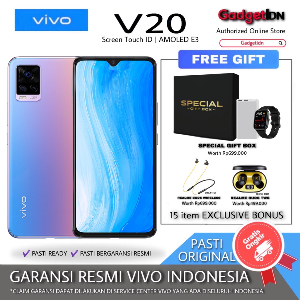 Info ttg Harga Vivo V20 Indonesia Hangat