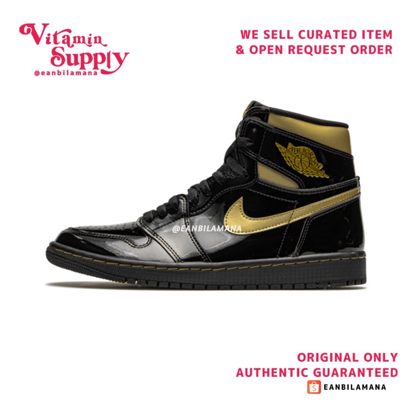 AIR JORDAN 1 RETRO HIGH 'BLACK METALLIC GOLD'