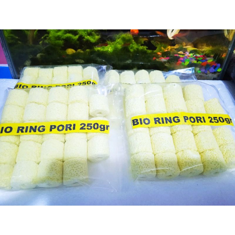 Bio Ring Berpori Premium 250gr(1pack isi 23pcs)&amp;100gr