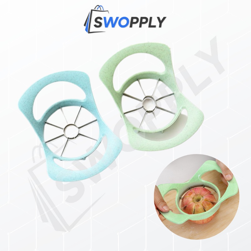 Swopply HL0346 Pemotong Buah Apel Pir Alat Potong Buah Praktis Pengupas Buah Pisau Pengiris Cutter Kupas Apple Slicer