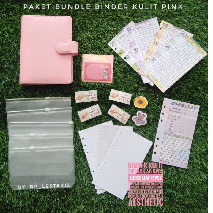 

[KeR ㊍] BINDER BUDGETING || Paket bundle budgeting lengkap || binder daisy A6 binder squin binder kulit jeruk Stok melimpah