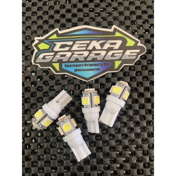 Jual LAMPU LED JAGUNG T10 5 TITIK LAMPU SENJA LAMPU SEIN MOTOR MOBIL 5