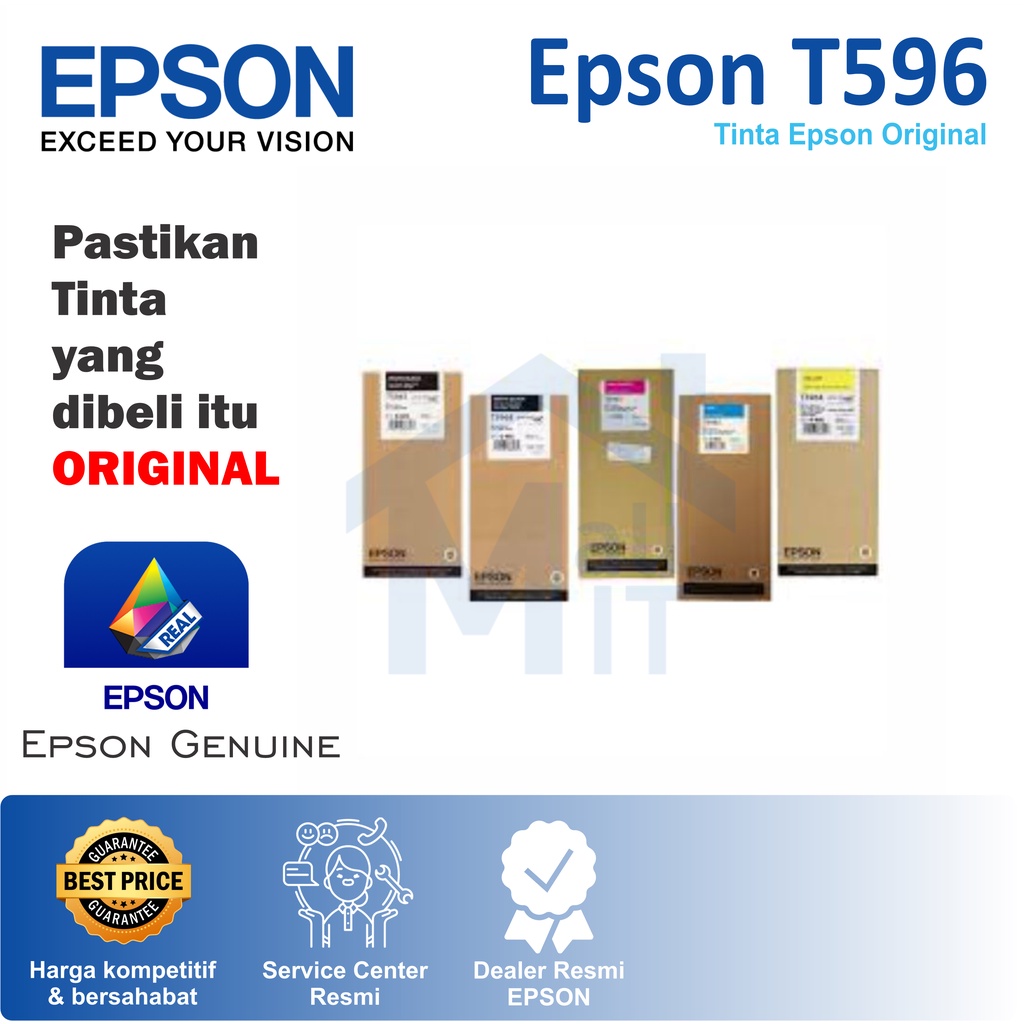 TINTA CATRIDGE EPSON T596 T-596 T 596 ASLI ORIGINAL SP 9900/ 7900/ 9890/ 7890/ 9700/ 7700