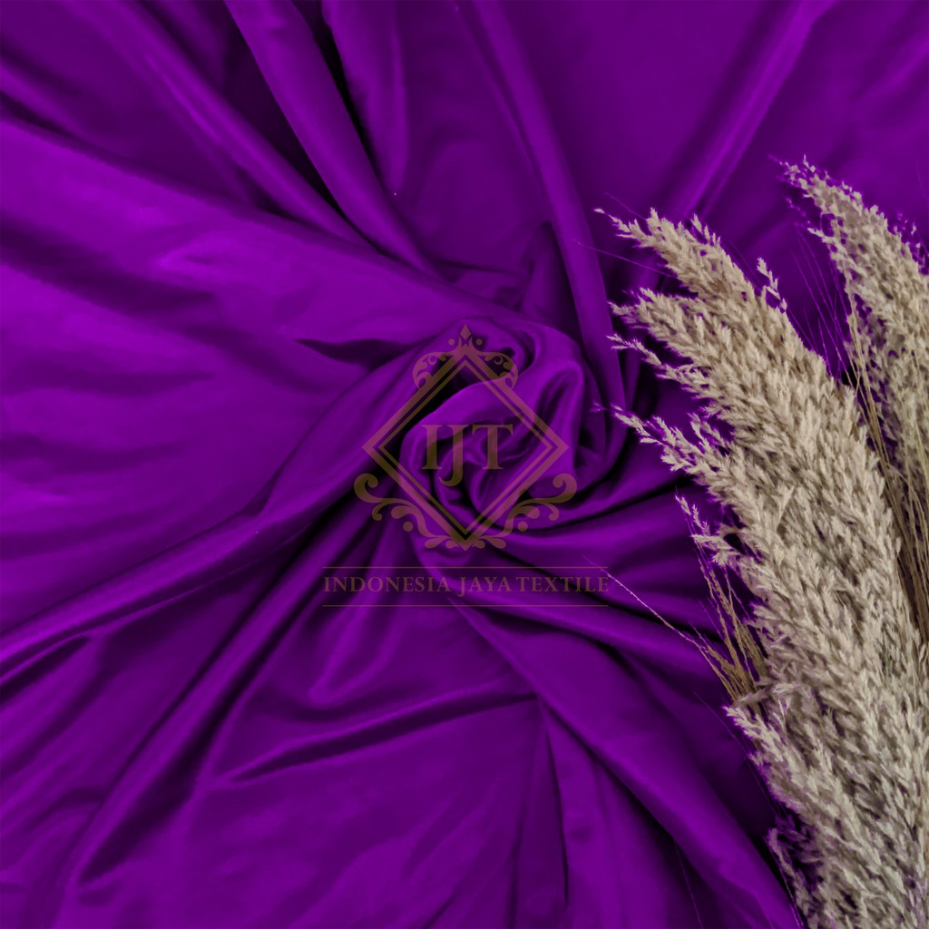 (HARGA PER METER) KAIN DEKORASI, FILAMIN, ABUTAI, KAIN DEKOR, HAIKIT, HYGET (WARNA 1)-Ungu Tua