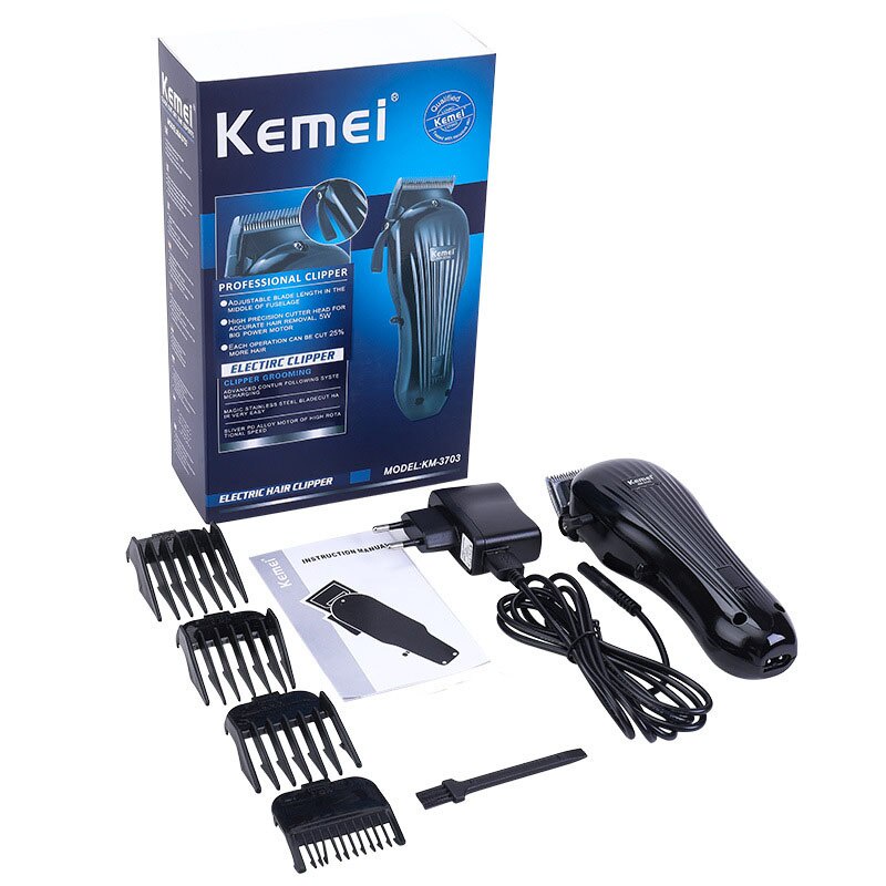 Kemei KM-3703 Alat Cukur Rambut Rechargeable Hair Switches KM 3703