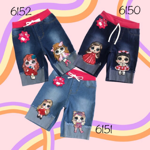 Nomenakids Celana  jeans  anak  perempuan celana  3 4 anak  