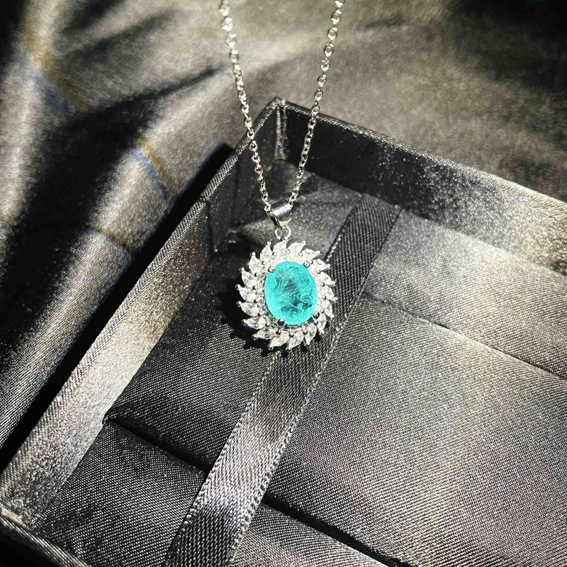 New Green Moissanite Luxury Necklace