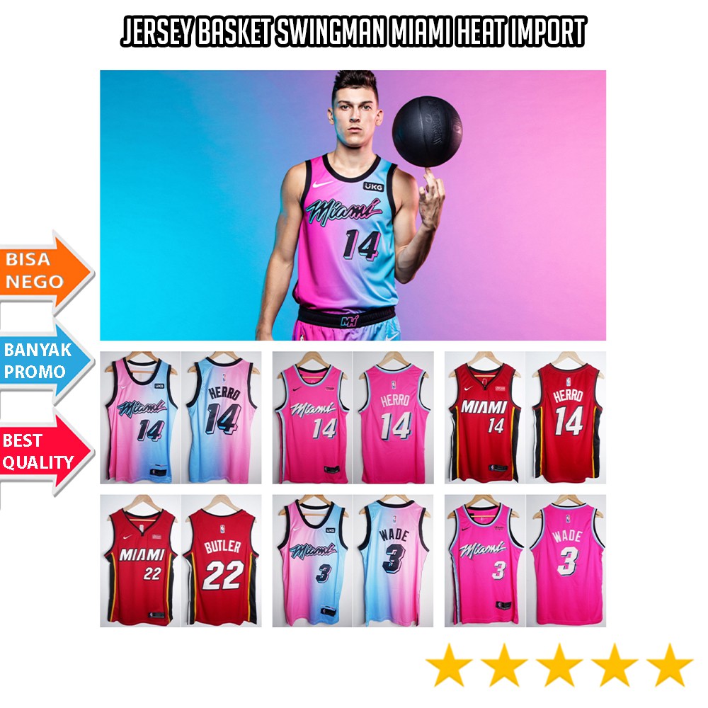 Jersey Basket Swingman Import NBA Miami Heat