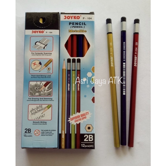 

Pensil Joyko P104 / Pensil 2B (12pcs)