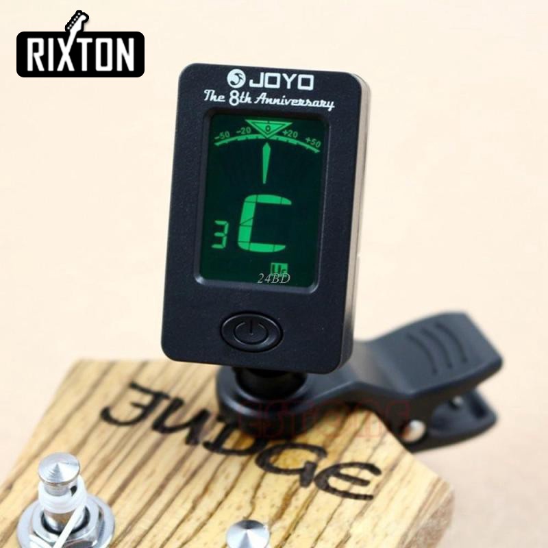 Rixton Joyo Gitar Akustik Tuner Ukulele Tuner Alat Musik Bass Tuner Digital Clip-on