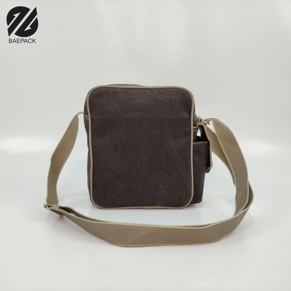 Tas Selempang Regan baepack / Tas Bahu Pria / Tas Selempang Cowok Premium / Tas Baepack Original / Dark Brown