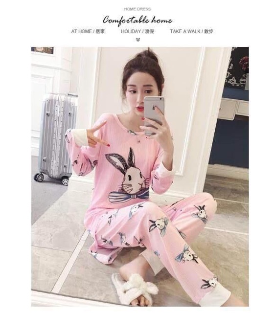 Baju tidur wanita / piyama celana panjang / pajamas tidur pp totoro import