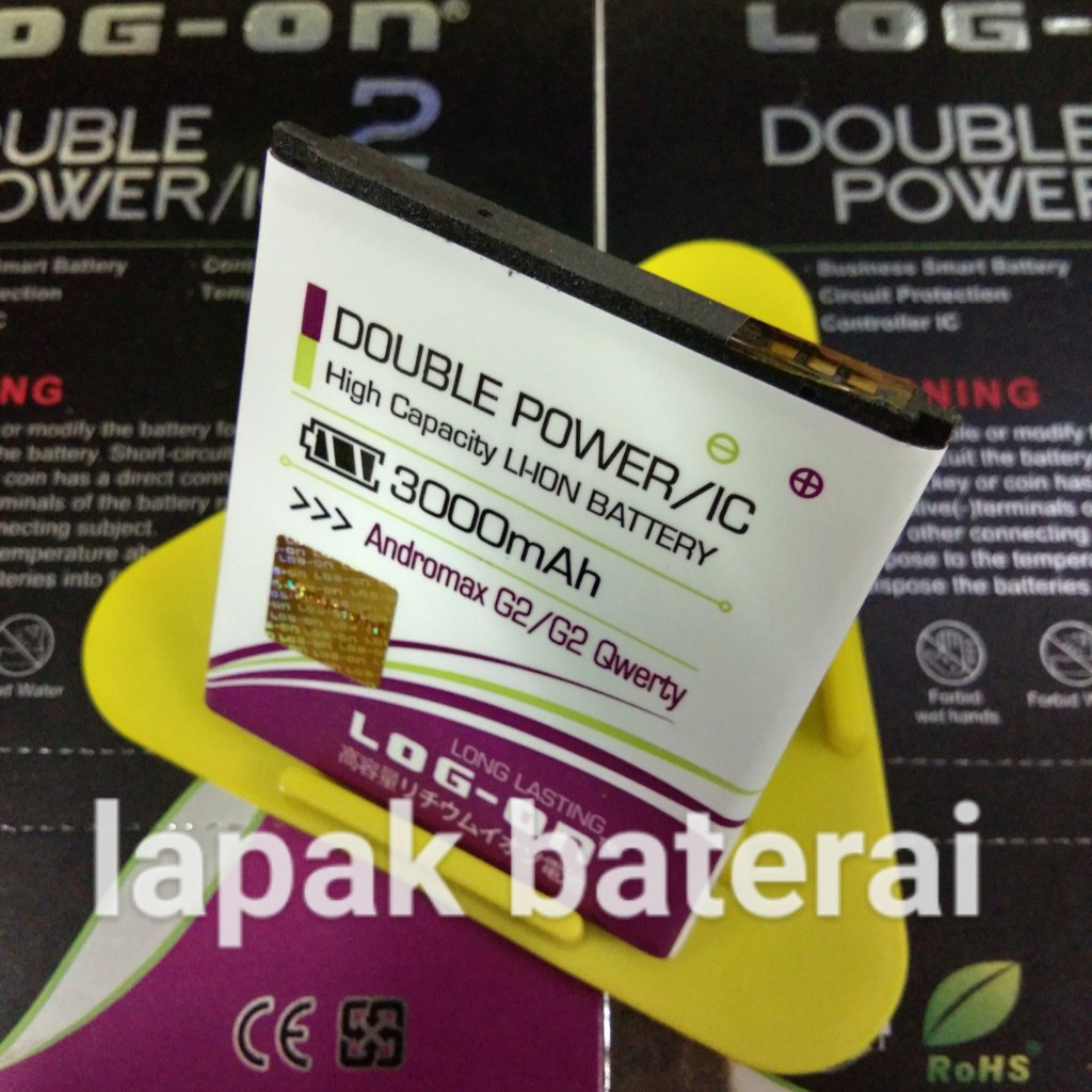 LOG - ON Smartfren Andromax G2 | G2 Qwerty H11239 Baterai Double IC Protection Battery Batre