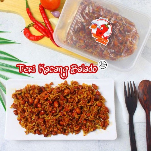 TERI KACANG BALADO 200 GRAM / TERI MEDAN