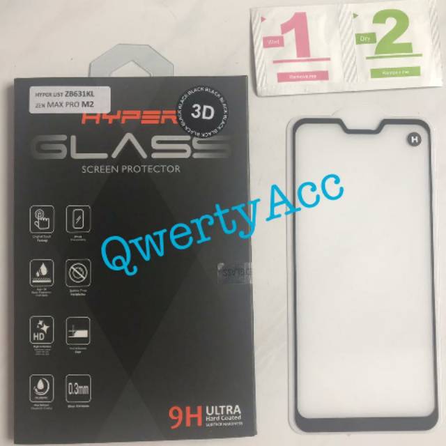 Tempered Glass Hyper 3D Full Cover Asus Max Pro M2 (ZB631KL)