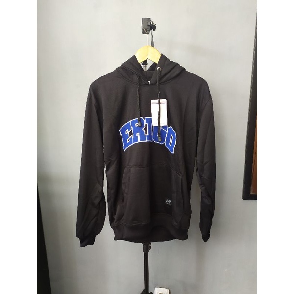 terbaru hoodie erigo hitam bordir rapi unisex paling laris