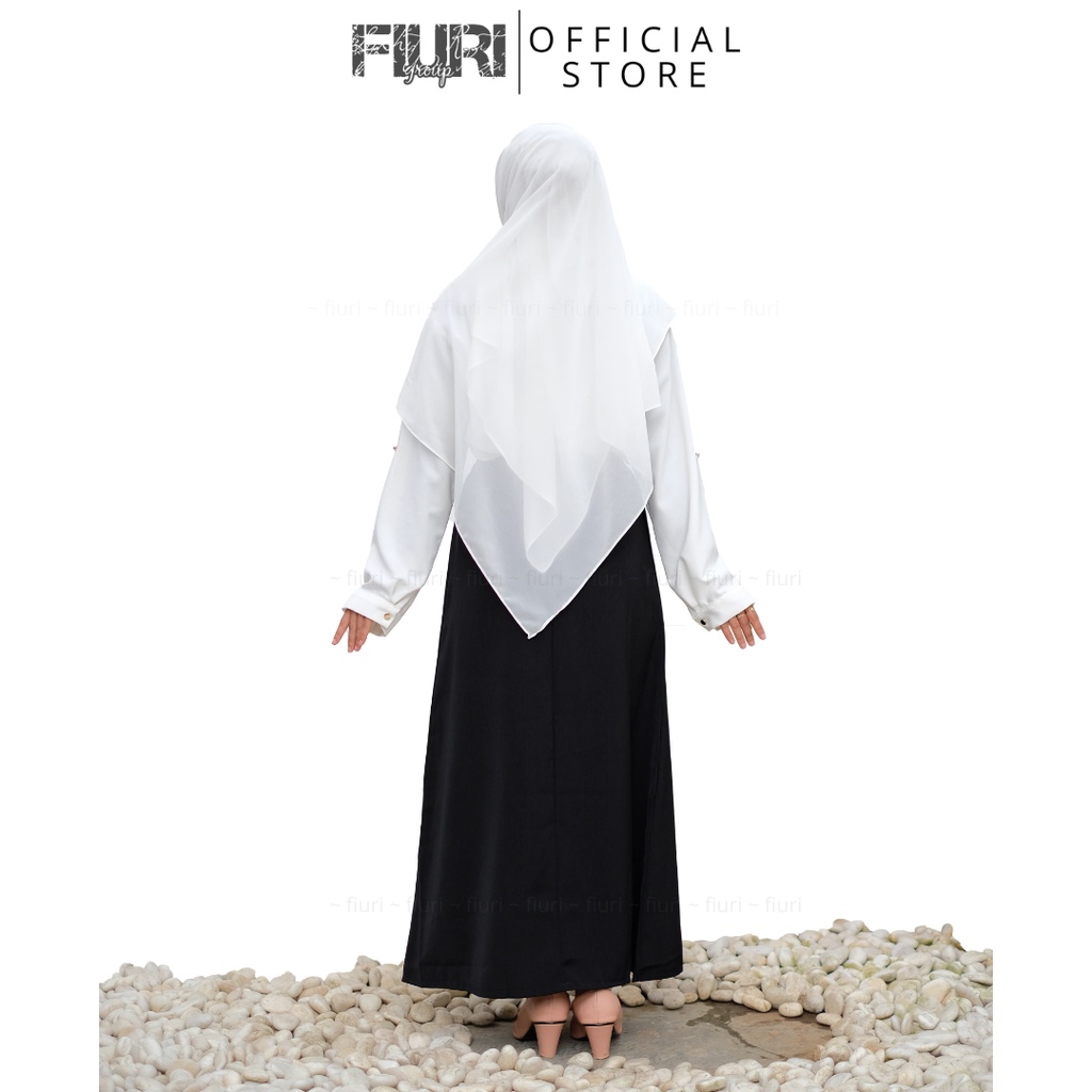 FIURI - Rok Kain Hitam Jumbo Panjang Model A - Rok Kain Model A - A-Line Skrit - Rok Kerja Pelatihan Ospek Perawat Maba Mahasiswa Baru Muslimah Syari Murah Promo Diskon - Rok Dinas - Rok Putih Cokelat Coklat Abu Abu Hitam Besar Big Size