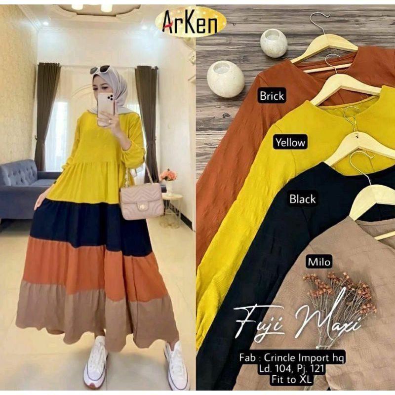 GAMIS FUJI SUSUN KOMBINASI