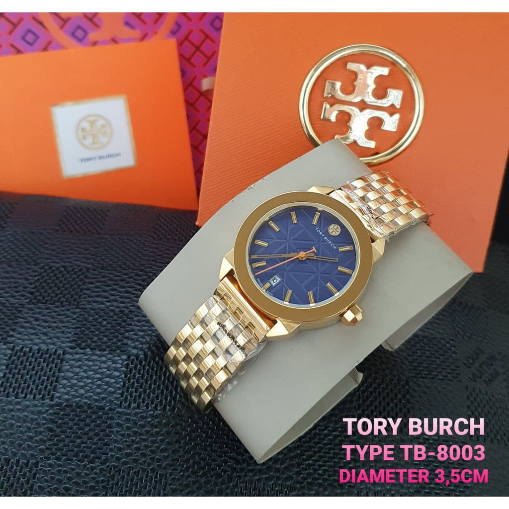 [ TORY BURCH ORIGINAL - GARANSI ] JAM TANGAN PRIA WANITA | RANTAI | KULIT | KARET | MURAH | WANITA S