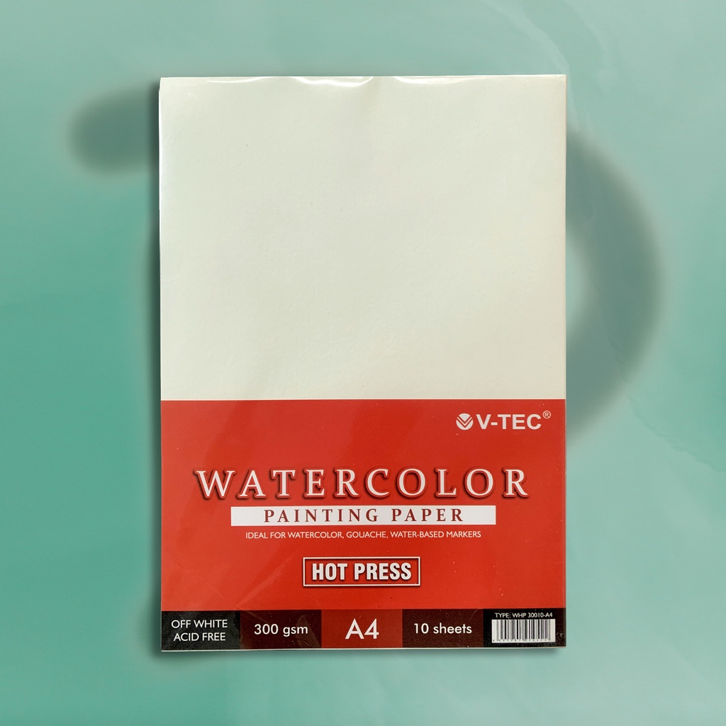 

Watercolor Paper / Kertas Cat Air / Hot Press / V-Tec Watercolor Paper / Kertas Halus