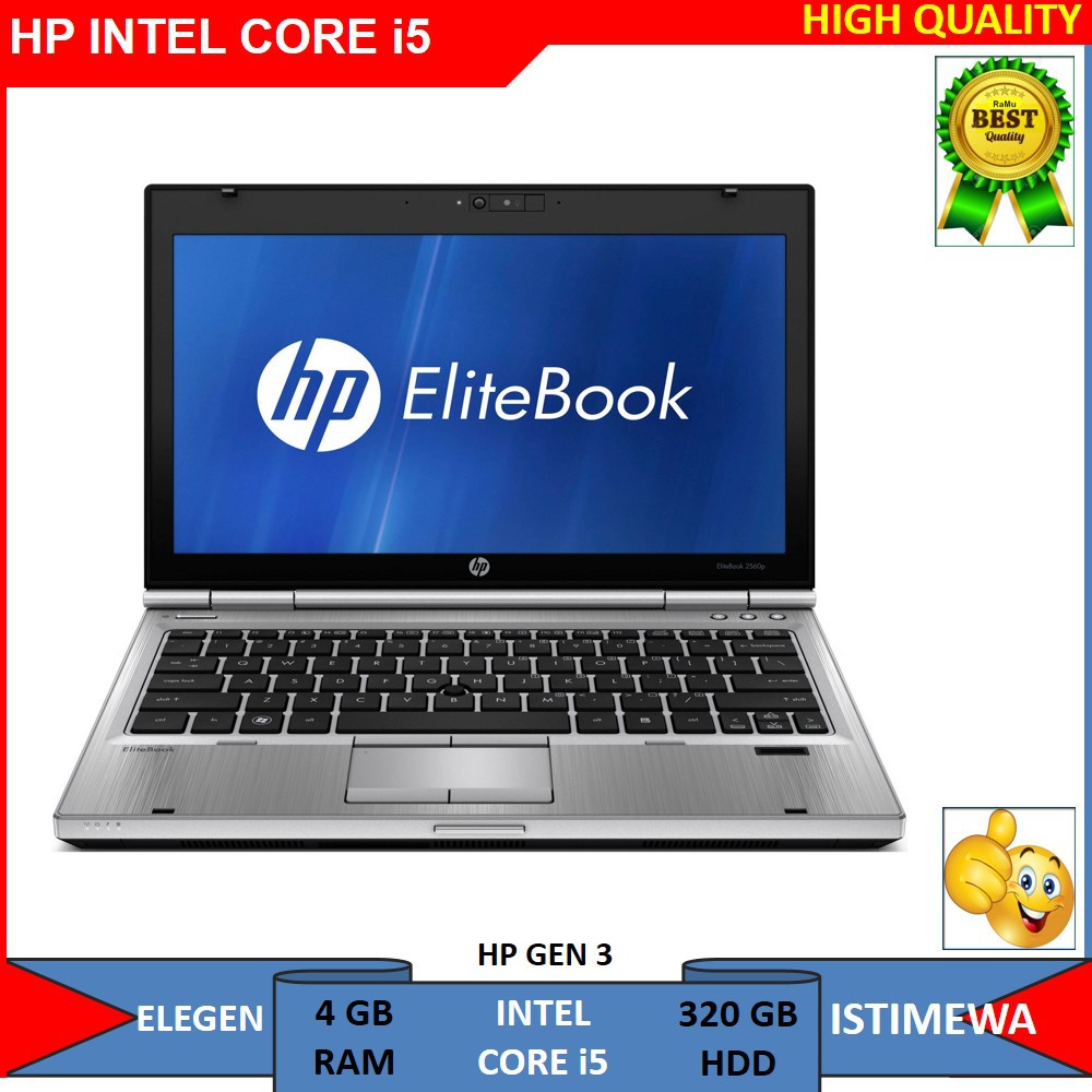 LAPTOP HP INTEL CORE i5 GEN 3 RAM 4 GB HDD 320 LAPTOP SECEND HIGH QUALITY