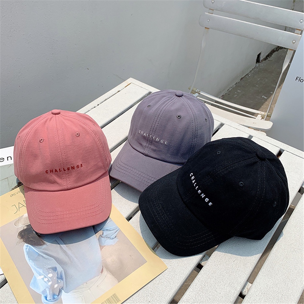 Topi Baseball Desain Alfabet 5 Warna Gaya Hipster Korea Untuk Pelajar