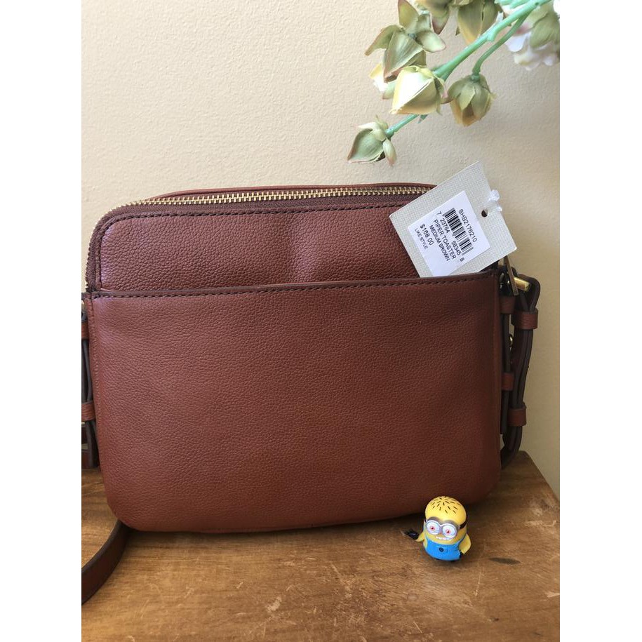 ☛☛ TERLARIS TAS SELEMPANG WANITA SHOULDER BAG☛☛ NWT TAS FOSSIL PIPER TOASTER BROWN OR BLACK