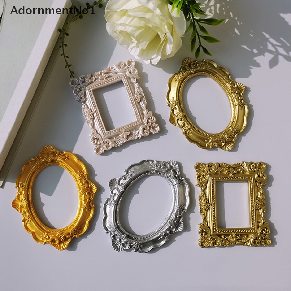 (AdornmentNo1) Frame Foto Bahan Metal Gaya Retro Untuk Display Nail Art