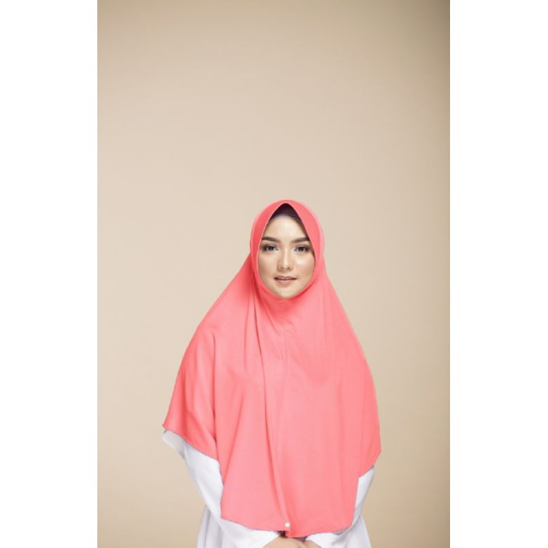 Jilbab Instan Bergo Zaria Kirana Elzatta Original Warna Pink & Fanta