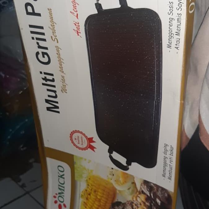 Multi Grill Pan Teflon Omicko / Bbq Square / Merk Omicko Tokeku.Andalan