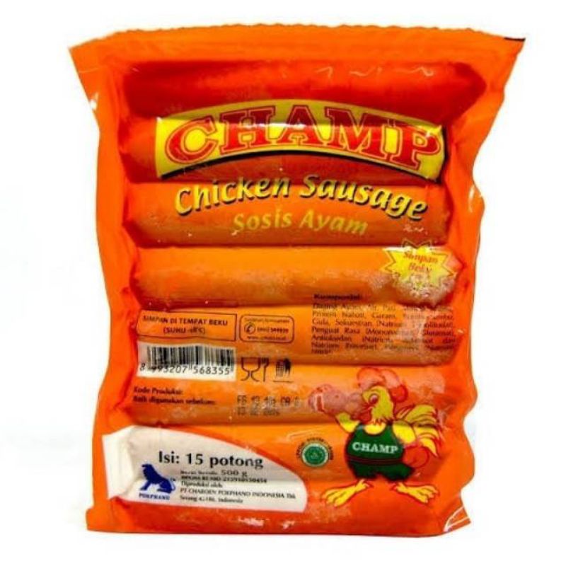 Champ Sosis Ayam 150g 375g 500g 1kg (Khusus Gosend dan Grab Surabaya)