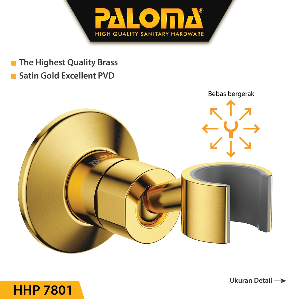 PALOMA HHP 7801 Shower Holder Gantungan Hanger Dudukan Hand Handshower