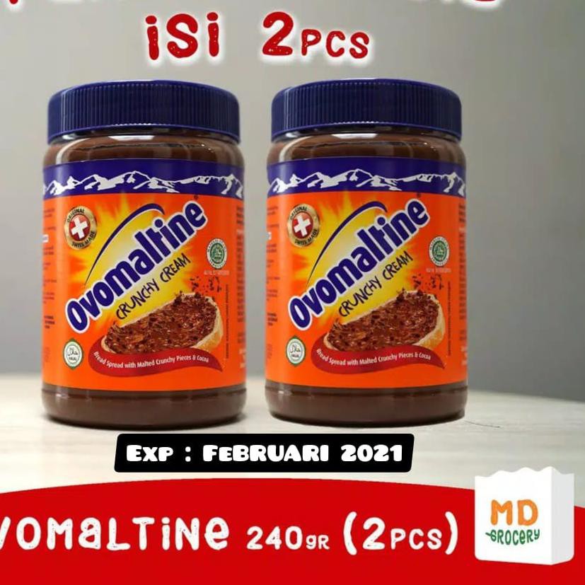 

PALING HOT!! KODE-713 OVOMALTINE CRUNCHY CREAM 240 Gram & 380 Gram