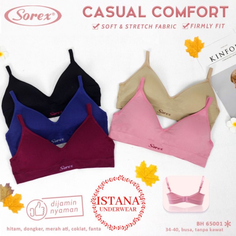 BH Bra sorex tanpa kawat 65001 / bh sorex 65001 / bra sport sorex